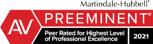 Martindale-Hubbell Peer Rated for High Professional Achievement