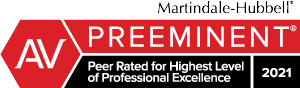 Peer Rated for Highest Level of Professional Excellence