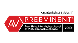 Peer Rated for Highest Level of Professional Excellence 2019